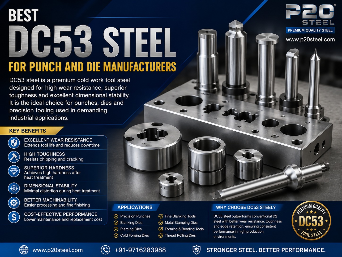 Best DC53 Steel for Punch and Die Manufacturers