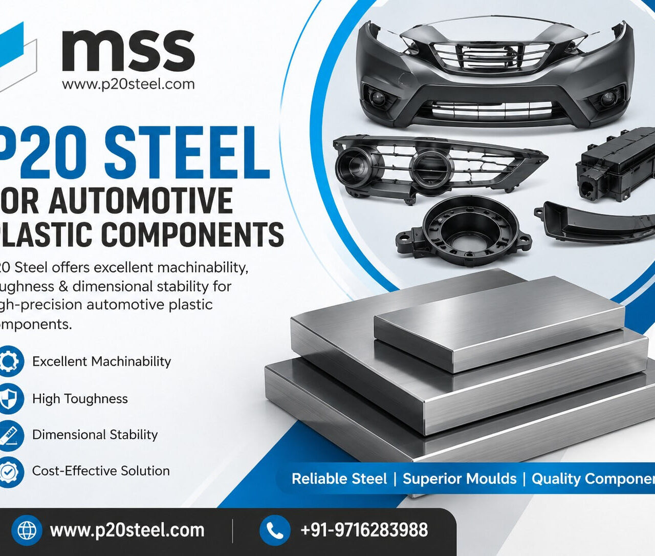 P20 Steel for Automotive Plastic Components