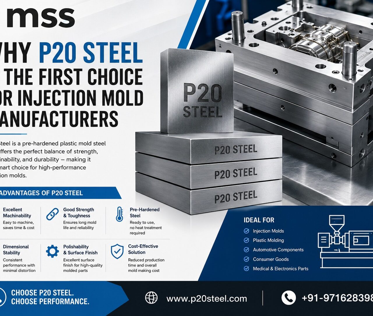 P20 Steel is the First Choice for Injection Mold Manufacturers