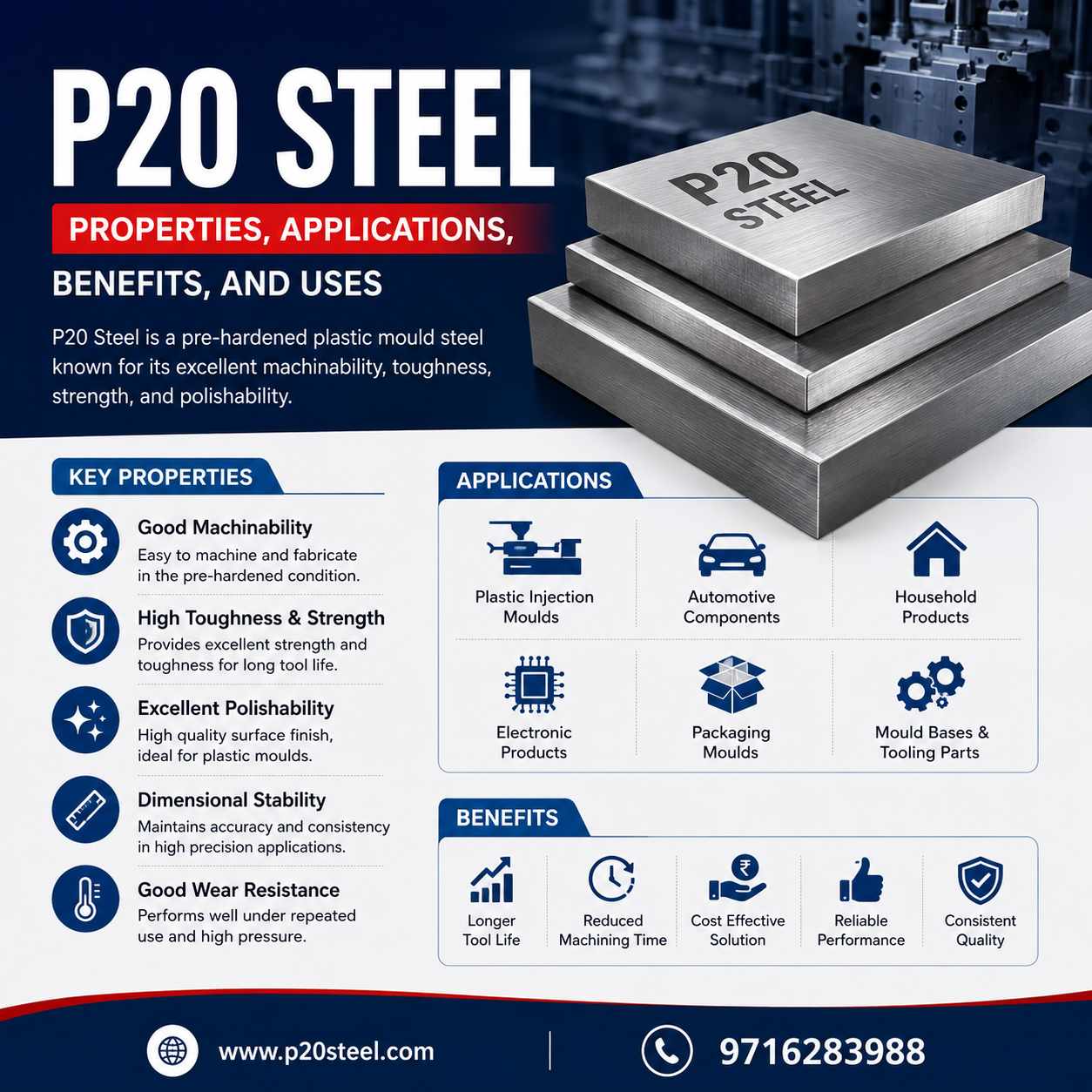 P20 Steel: Properties, Applications, Benefits, and Uses