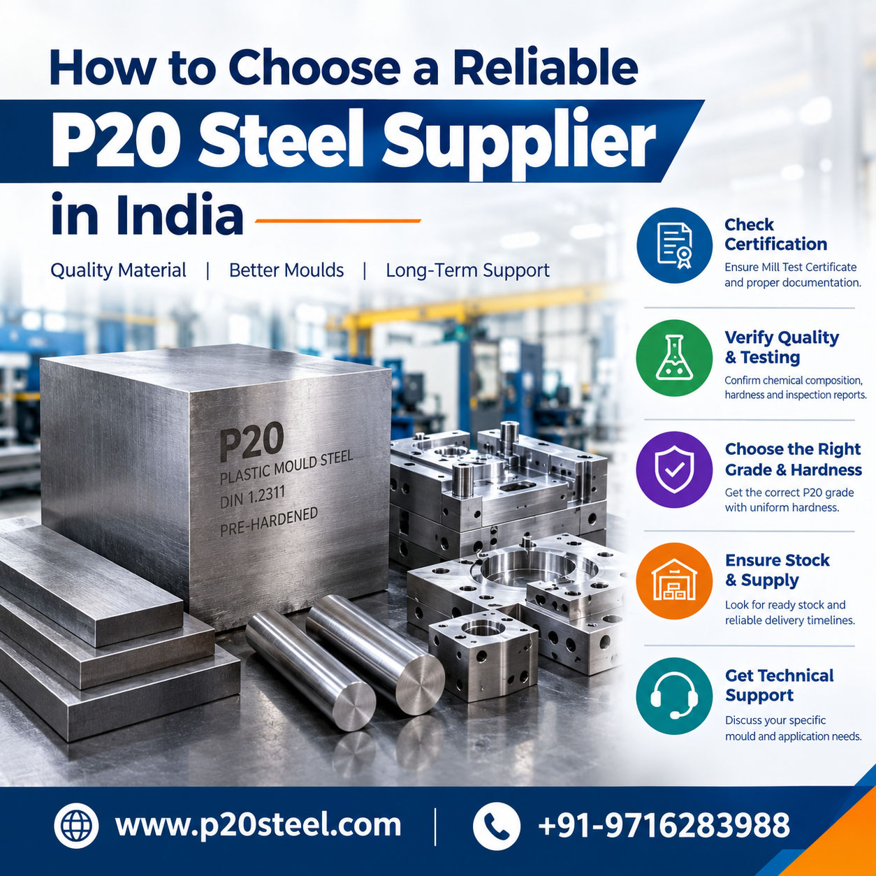 How to Choose a Reliable P20 Steel Supplier in India