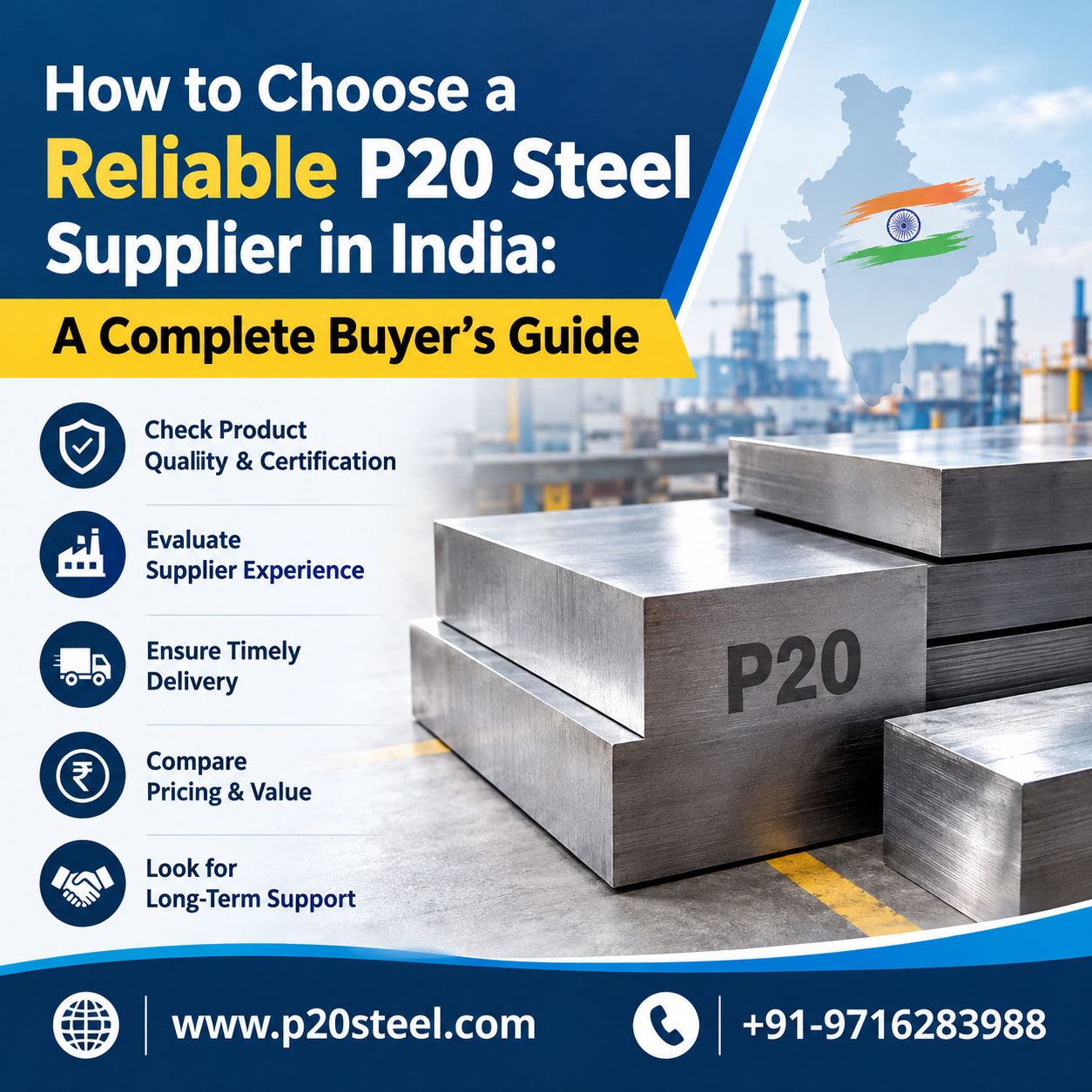 How to Choose a Reliable P20 Steel Supplier in India How to Choose a Reliable P20 Steel Supplier in India