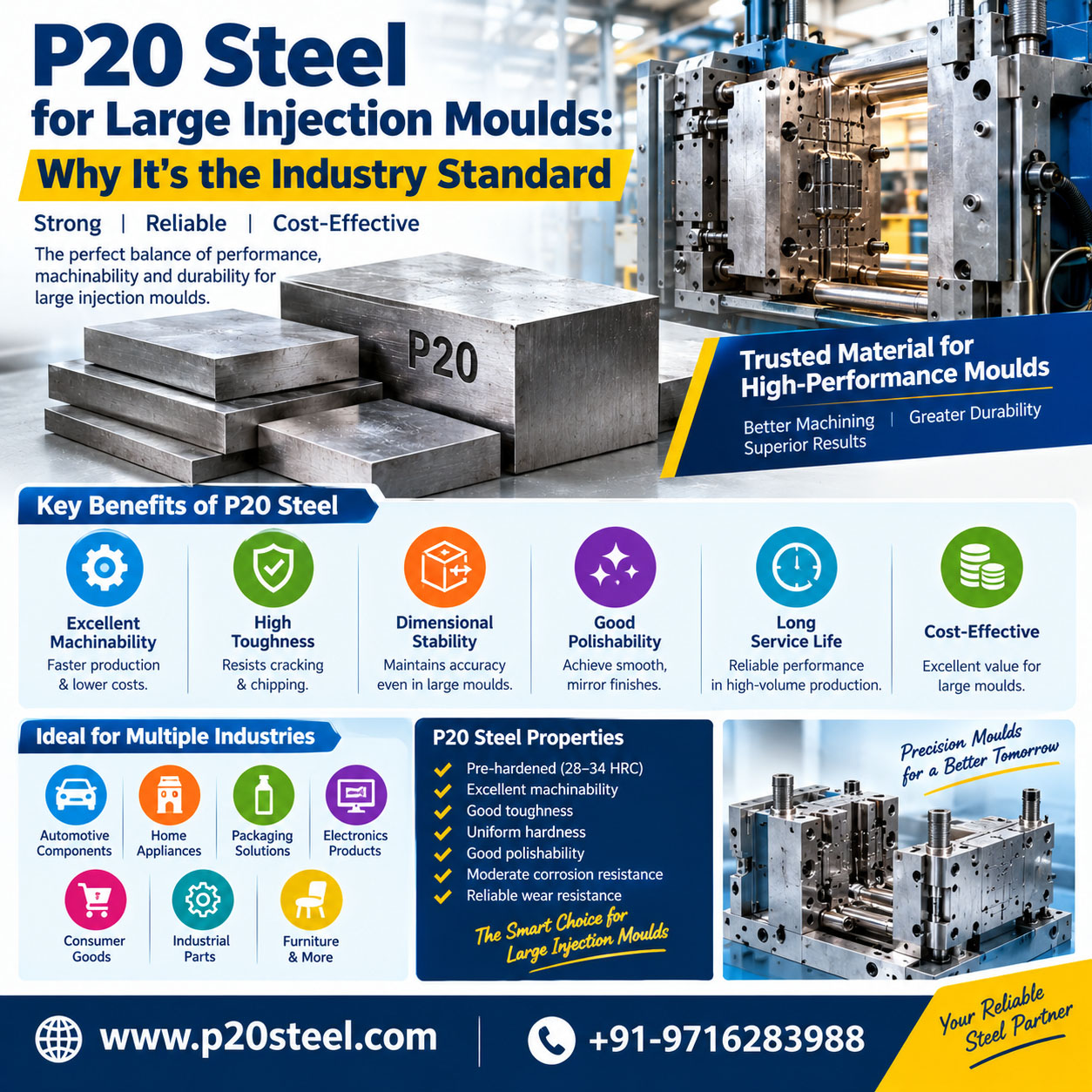 P20 Steel for Large Injection Moulds