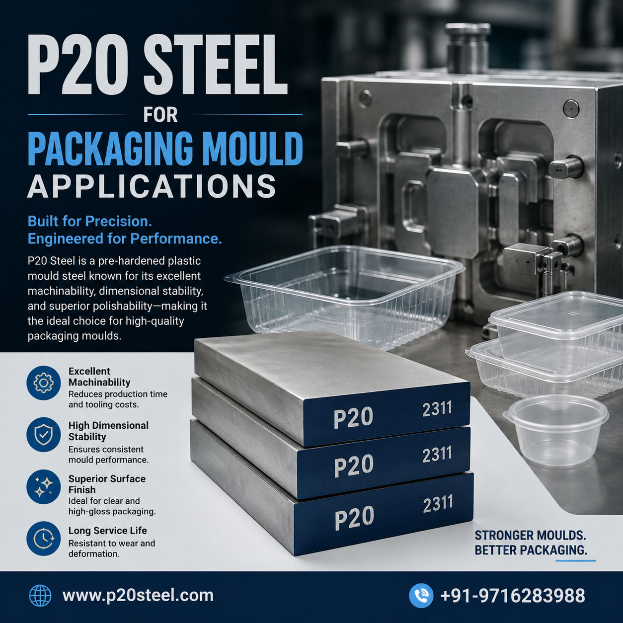 P20 Steel for Packaging Mould Applications