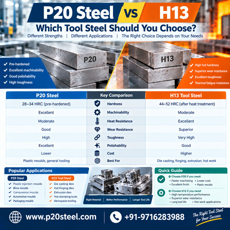 P20 Steel vs H13: Which Tool Steel Should You Choose?
